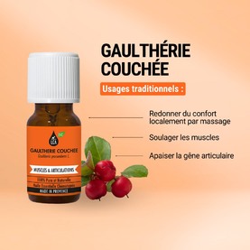 Découvrez l’huile essentielle de Gaulthérie couchée🧡Huile essentielle généralement connue des sportifs, elle permet une récupération plus rapide !Un véritable partenaire naturel pour apaiser les douleurs musculaires et articulaires après l'effort. 🏃🏼‍♀️👉 Et vous comment l’utilisez-vous ?#aromathérapie #huileessentielle #huilesessentielles #provence #santeaunaturel #gaulthérie #gaultheriecouchee #gaultherieodorante